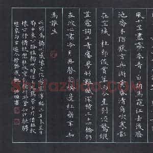 彭洪顺 硬笔楷书作品《姜夔扬州慢》图片欣赏