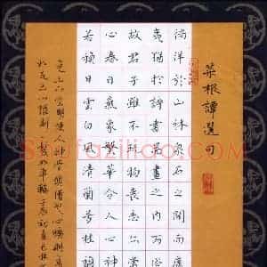 朱长林 硬笔楷书作品《菜根谭选句》图片欣赏