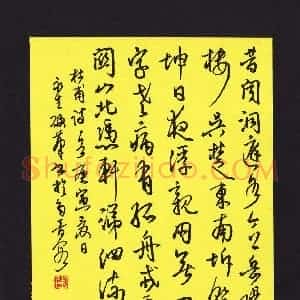 陈永生 硬笔行草作品《杜甫诗一首》图片欣赏