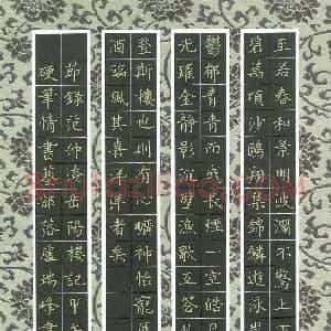 卢瑞峰 硬笔楷书作品《范仲淹岳阳楼记节录》图片欣赏