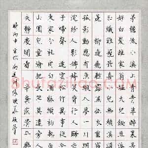 张晓华(成人组)硬笔书法大赛 入围作品选登图片欣赏