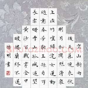 张怀明(成人组)硬笔书法大赛 入围作品选登图片欣赏