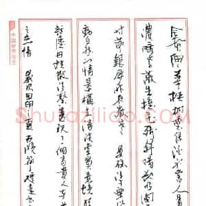柯翰文 硬笔行草作品《条屏》图片欣赏