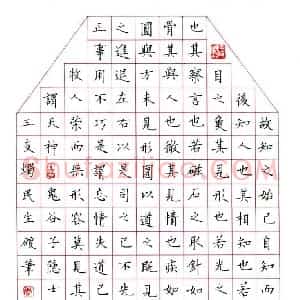 周民生 硬笔楷书作品《鬼谷子语》图片欣赏