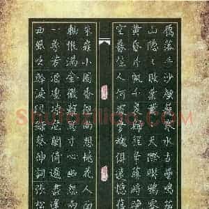 张松青 硬笔楷书作品《蔡伸词》图片欣赏