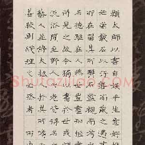 乔淦(成人组)硬笔书法大赛 入围作品选登图片欣赏