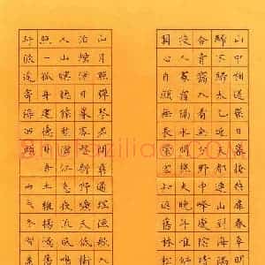 庞智广 硬笔楷书作品《古诗》图片欣赏