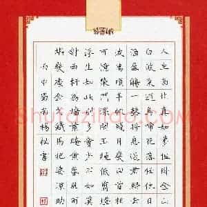 杨松(成人组)硬笔书法大赛 入围作品选登图片欣赏