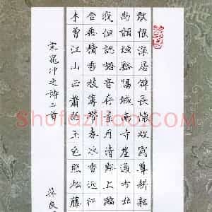 硬笔书法大赛 吴良军(特邀 安徽)参赛硬笔书法作品欣赏