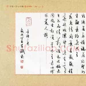 杨铁成 硬笔行草作品《古诗二首》图片欣赏