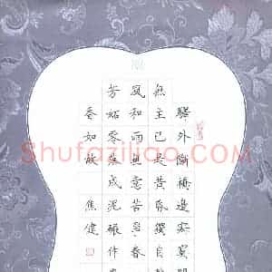 焦健 硬笔楷书作品《陆游词一首》图片欣赏
