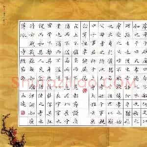 邹永远 硬笔楷书作品《孝经节抄》图片欣赏