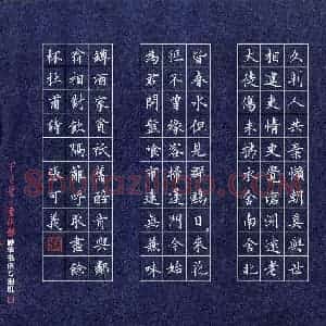 张可义 硬笔楷书作品《杜甫诗》图片欣赏