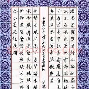何伟聪(成人组)硬笔书法大赛 入围作品选登图片欣赏