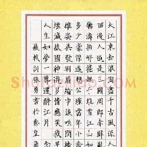 张勇(成人组)硬笔书法大赛 入围作品选登图片欣赏