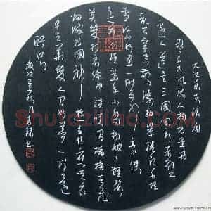 麦录 硬笔草书作品《苏轼词一首》图片欣赏