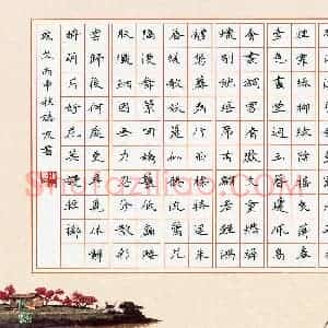 赵志友(成人组)硬笔书法大赛 入围作品选登图片欣赏