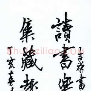 张吉祥 硬笔行书作品《集藏诗书联》图片欣赏