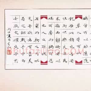 李秀和 硬笔楷书作品《节录东坡文》图片欣赏