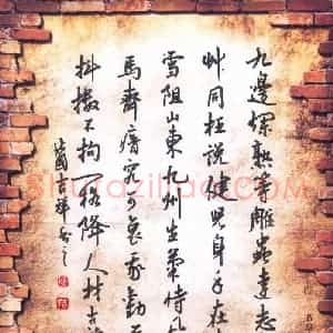 张吉祥 硬笔行书作品《古诗二首》图片欣赏