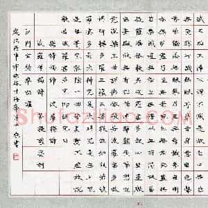 甘海峰(成人组)硬笔书法大赛 入围作品选登图片欣赏