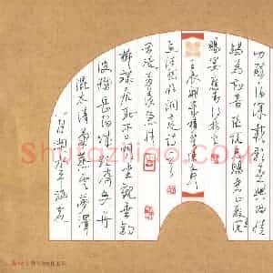陈文轩 硬笔行草作品《孟浩然临洞庭诗一首》图片欣赏