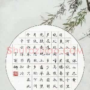 丁丽娜(成人组)硬笔书法大赛 入围作品选登图片欣赏