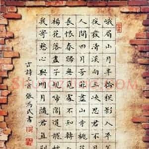 张为民(成人组)硬笔书法大赛 入围作品选登图片欣赏