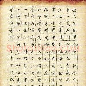 陈琦 硬笔楷书作品《林亦之诗奉题林稚春菊花枕子歌》图片欣赏