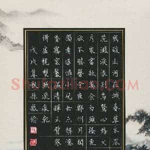 孙振伦(少儿组 13岁 特等奖)硬笔书法大赛 获奖作品图片欣赏