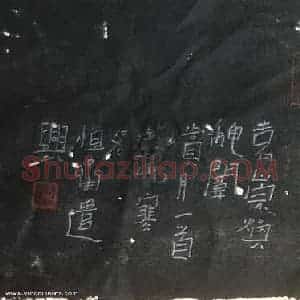 陈清云 硬笔隶书作品《袁崇焕诗秋闱赏月》图片欣赏