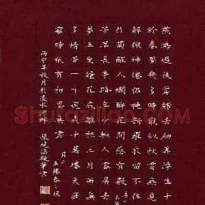 张晓涵(成人组)硬笔书法大赛 入围作品选登图片欣赏