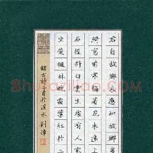 刘伟(成人组)硬笔书法大赛 入围作品选登图片欣赏