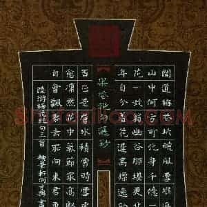 何才兴 硬笔楷书作品《陆游梅花绝句三首》图片欣赏