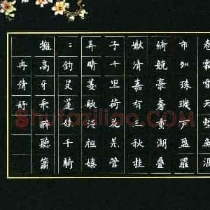 冉倩妤(少儿组 11岁 金奖)硬笔书法大赛 获奖作品图片欣赏