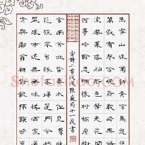 陈薇同(少儿组 11岁 金奖)硬笔书法大赛 获奖作品图片欣赏