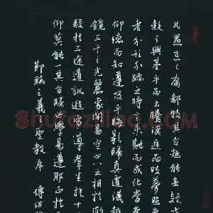 傅洪煦(少儿组 13岁 金奖)硬笔书法大赛 获奖作品图片欣赏