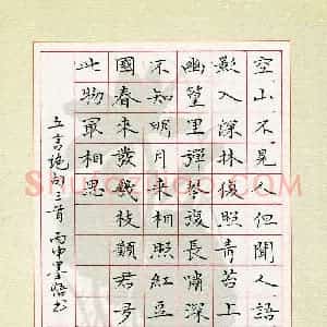 宋瑞林(成人组)硬笔书法大赛 入围作品选登图片欣赏