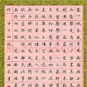 姜绍来(成人组 优秀奖)硬笔书法大赛 获奖作品图片欣赏