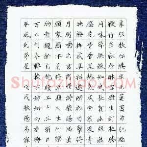 杨易霖(少儿组 13岁 金奖)硬笔书法大赛 获奖作品图片欣赏