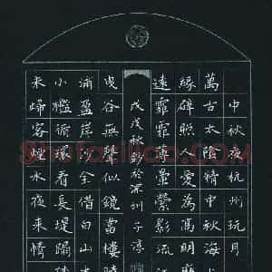 杨子淳(少儿组 14岁 金奖)硬笔书法大赛 获奖作品图片欣赏
