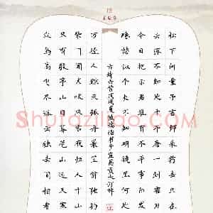 熊瑞怡(少儿组 14岁 金奖)硬笔书法大赛 获奖作品图片欣赏