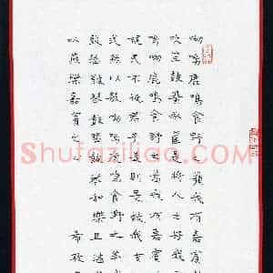 颜希孜(少儿组 11岁)硬笔书法大赛 入围作品选登图片欣赏