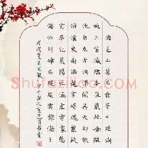 肖龙银(少儿组 10岁)硬笔书法大赛 入围作品选登图片欣赏