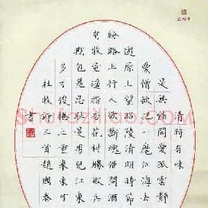 赵国春(成人组)硬笔书法大赛 入围作品选登图片欣赏
