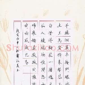 萧淑美(成人组)硬笔书法大赛 入围作品选登图片欣赏