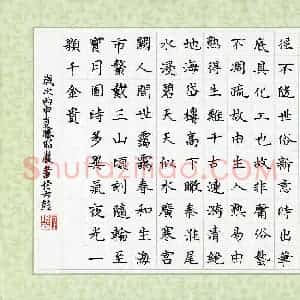 滕昭岩(少儿组 10岁)硬笔书法大赛 入围作品选登图片欣赏