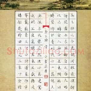 方曹奕(少儿组 13岁)硬笔书法大赛 入围作品选登图片欣赏