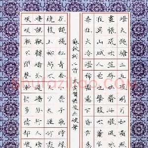 谭俊杰(少儿组 13岁)硬笔书法大赛 入围作品选登图片欣赏
