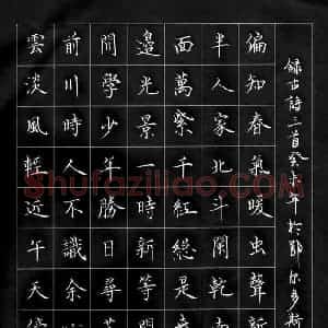 蔚高升 硬笔楷书作品《古诗三首》图片欣赏